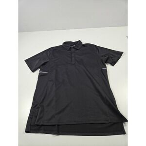 Zero Restriction Tour Series Polo Shirt Mens XL Black Performance Golf Athletic